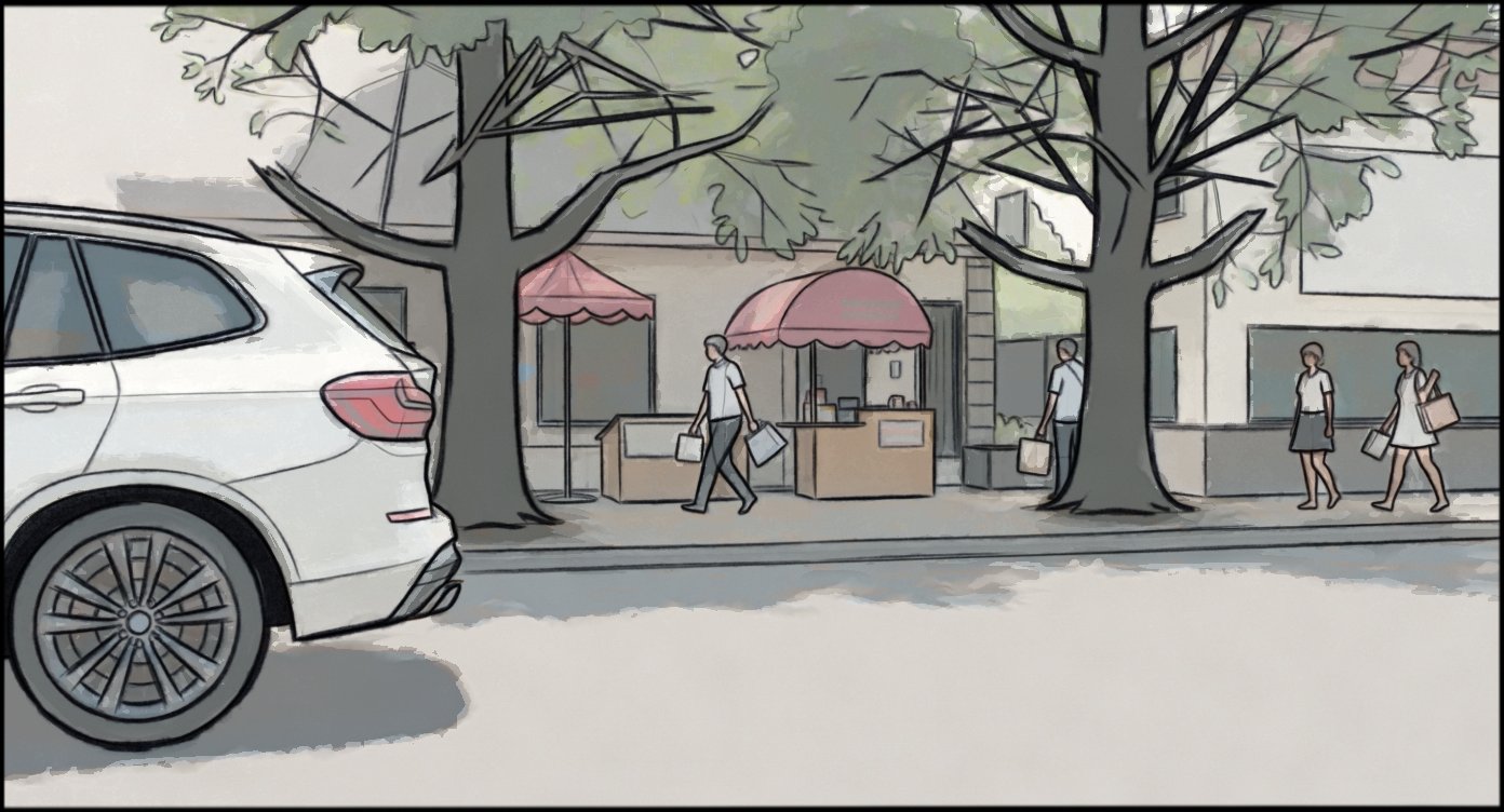 Automotive - storyboard frame 9 by Dakota Warren